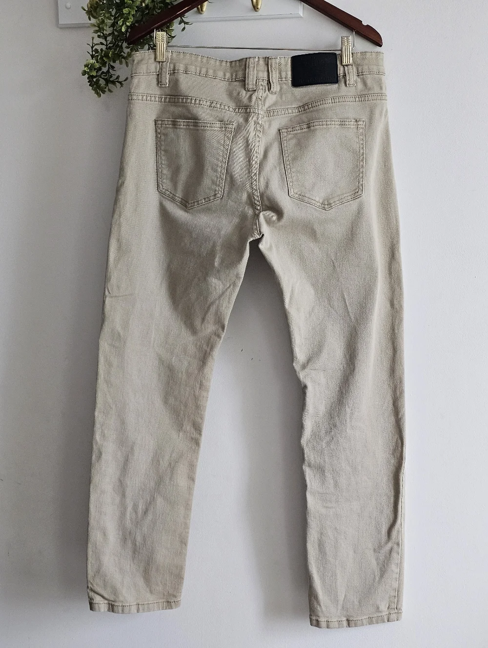 Victorious Premium Khaki Slim Straight Jeans Mens W36 L32 Stretch